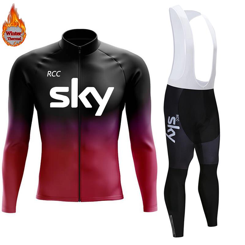 2026 Winter Warm Cycling Clothing Set Thermal Fleece Cycling Jersey Men's Mtb Clothing Man Blouse Uniform Bicycle Clothes Complete Set