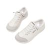 Couple autumn breathable new one-pedal canvas wide last shoes casual little white shoes wide head barefoot shoes