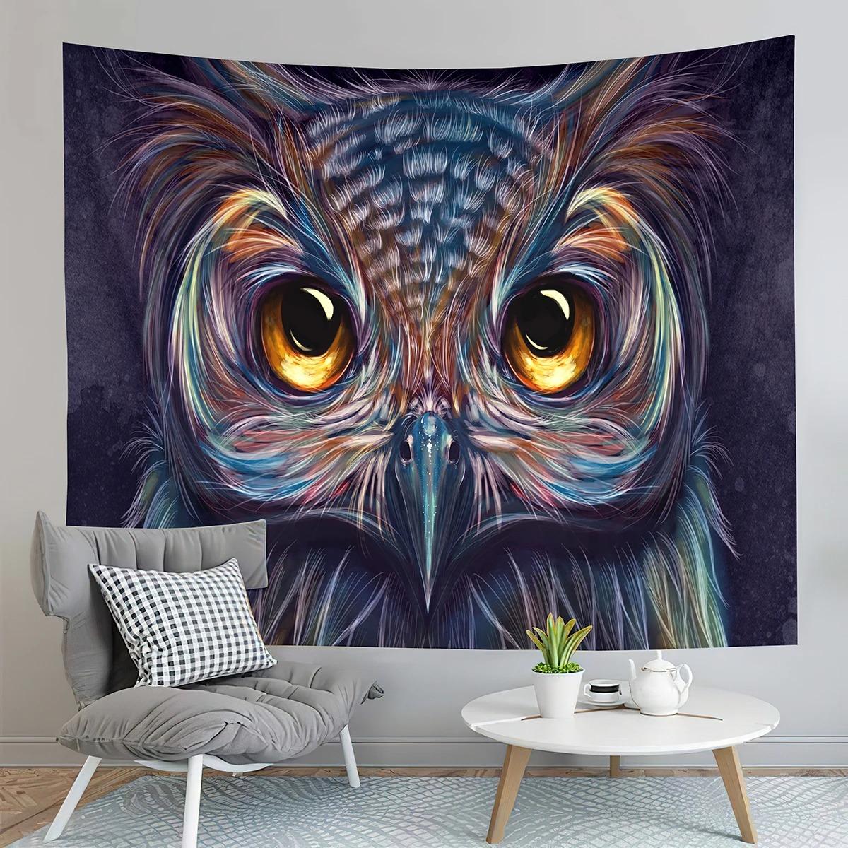 Гостиная Спальня Гобелен Современный Геометрический Красочный Архитектурный Узор Модный — фото 9