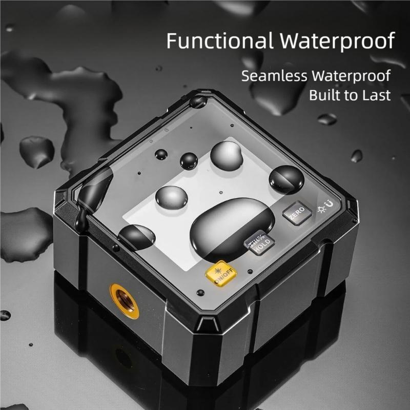 Lasers Angles Gauge with Four Side Magnets and USB Rechargeable Battery for Hands Frees Operation in Construction Site
