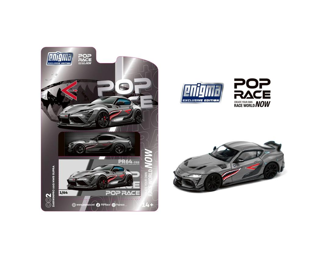 POP RACE X Enigma Darwin Pro 66G NWB Supra A90 Gray Metallic Finished Product PRE002 1/64 -