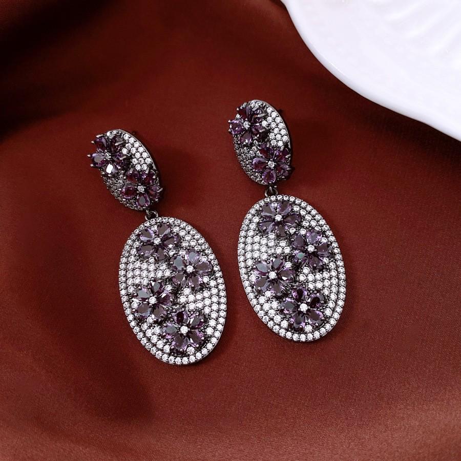 Vintage Retro Silver Needle Earrings - Elegant, Versatile High-End Court Style Studs.