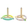 Bird Cage Rotating Perch Toy For Parakeets Conures Lovebirds Wood Cotton Rope Rotating Exercise Activity Accessories