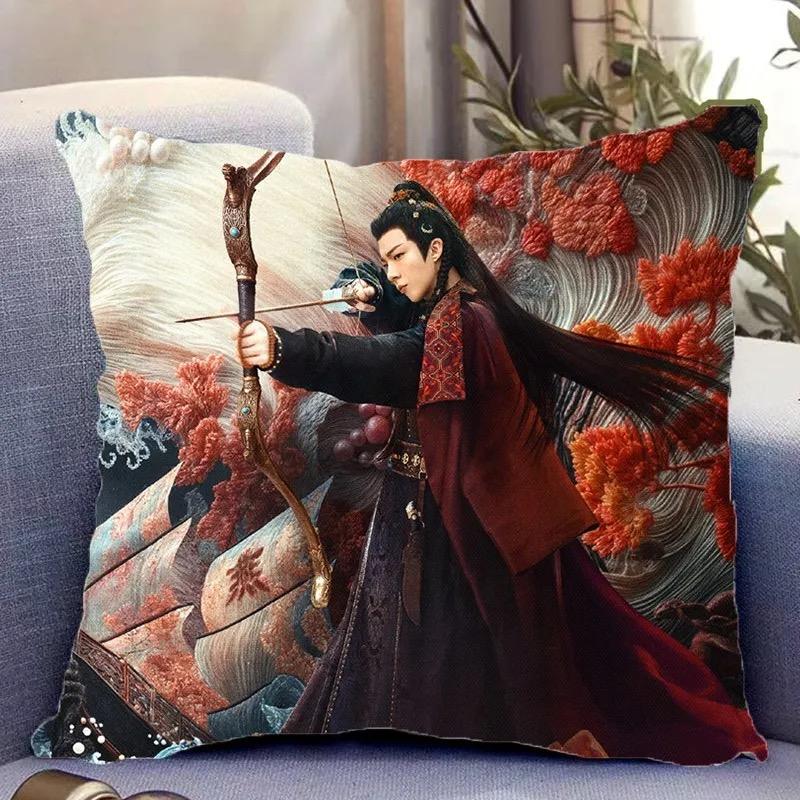 Zhao Lusi Liu Yuning Poster Double-side Printing Pillowcase TV The Story of Pearl Girl Drama Stills Home Decor Cushion Cover