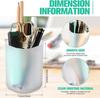 24 Pcs Translucent White Plastic Pen Holder Bulk Pencil Storage Cup Makeup Marker Holder Organizer for Stationery Office Home