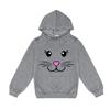 Cartoon-Hase Unisex Kinder Fleece-Kapuzenpullover - Frühjahrs- & Herbstkollektion