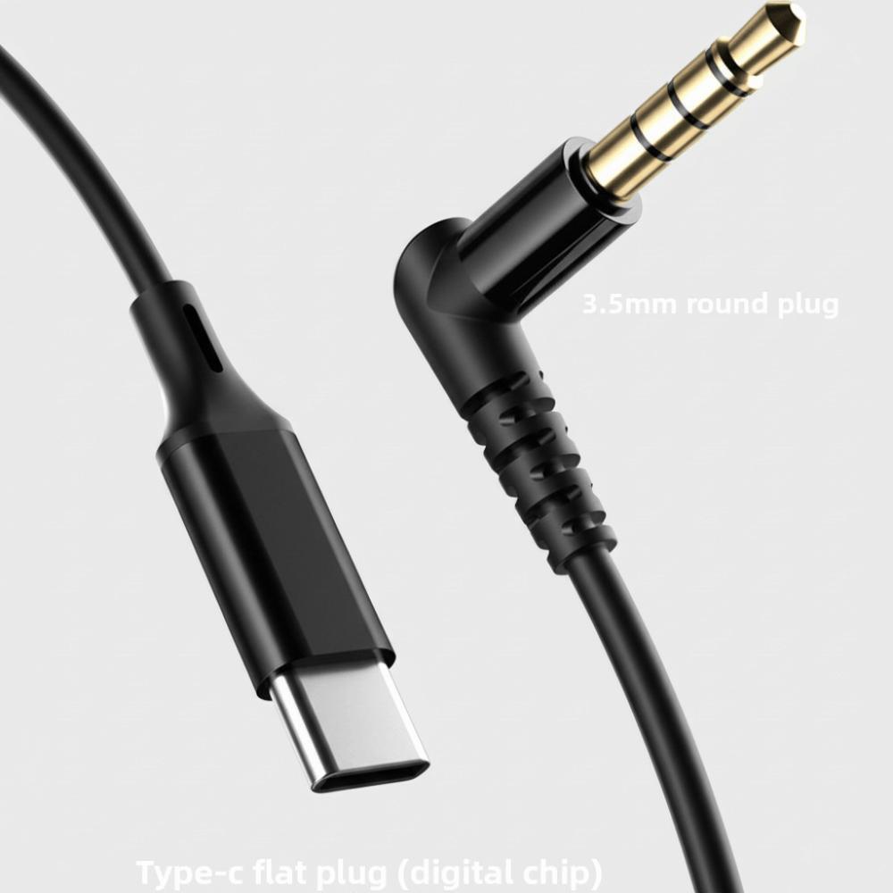 Dual Mic Wired Headset in-Ear Earpiece Headset Stereo Wired Earbuds Wired Earphone  Listen To Music