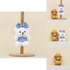 Plush Bear Keychain With Bow Cute Cartoon Toy For Bag Decor And Gifts