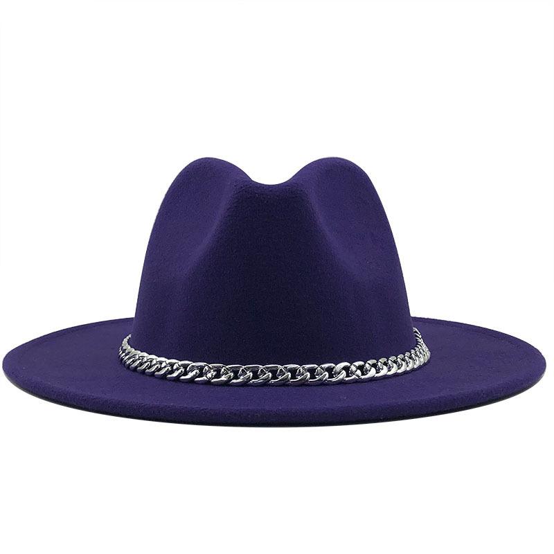 eBay Autumn and Winter New Black Woolen Top Hat European and American Fashion Jazz Hat