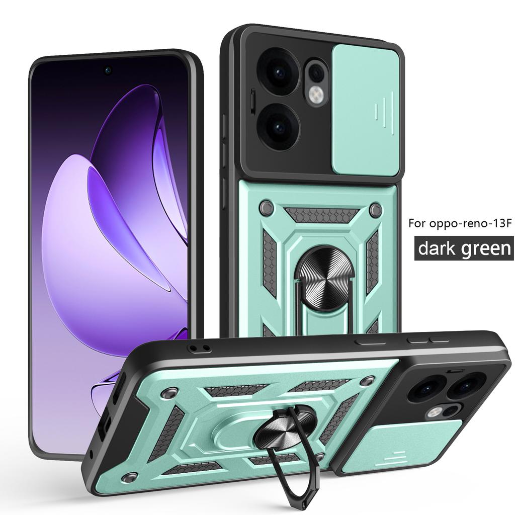 Armor Funda For OPPO Reno 13F 5G Case Slide Lens Camera Protector Phone Cover for Reno13F Reno13F 4G Shockproof Coque