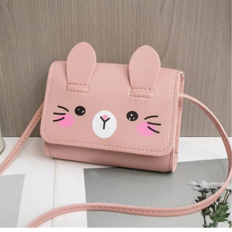 Kids Mini Handbag Cute Pu Shoulder Bag For Girls Princess Coin Purse Wallet