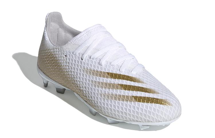 adidas X Ghosted 3 FG White Metallic Gold Melange Kids EG8210
