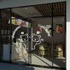Shopwindow Sticker Door Decals Black White Embossed Wallpaper Welcome Wall Stickers  Glassdoor