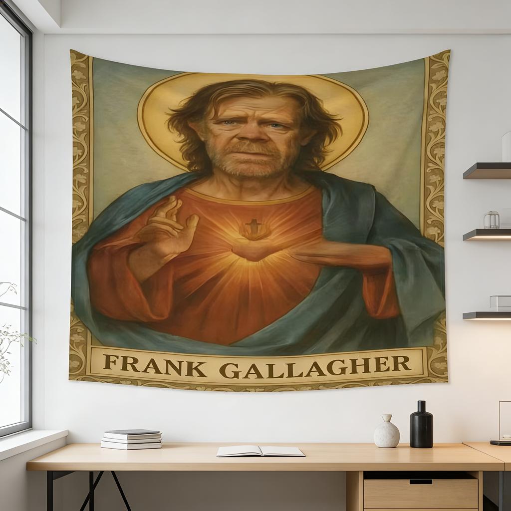 Shameless Fan Exclusive Frank Gallagher Wall Hanging Tapestry for Bedroom Game Room Decor High Quality MultiSize Flat Print