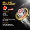 2Pcs AUXITO Pure Red 1156 LED Brake Tail Light Bulbs Error Free Anti Hyper Flash
