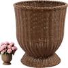 Panier de Rangement Décoratif Tressé en Osier Bohème Tissé à la Main pour Porche Patio Cour Arrière Urne Calice Jardinière Tressée Pot Vase à Fleurs Intérieur Extérieur pour Maison