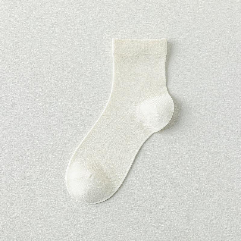 Female Summer Thin Cool Breathable Antibacterial Deodorant Boneless Moon Socks