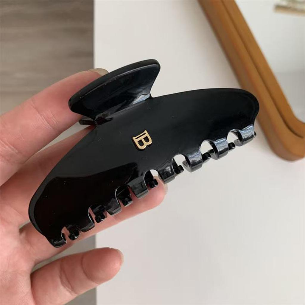 1 Stück Koreanischer Buchstabe B Bogen Greifspange Hohe Textur Acetat Haarspange Süße und vielseitige Haarhai-Klammer Haarschmuck