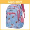 Lightweight Oxford Fabric Kids School Backpack With Cartoon Capybara Print Design For Boys And Girls