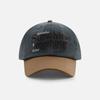 Hat women's new trendy brand letter embroidery baseball cap men's street fashion contrasting color splicing cap