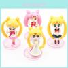 Entzückendes Sailor Moon Miniatur 4-teiliges Set für Puppenhaus und Kuchendekoration