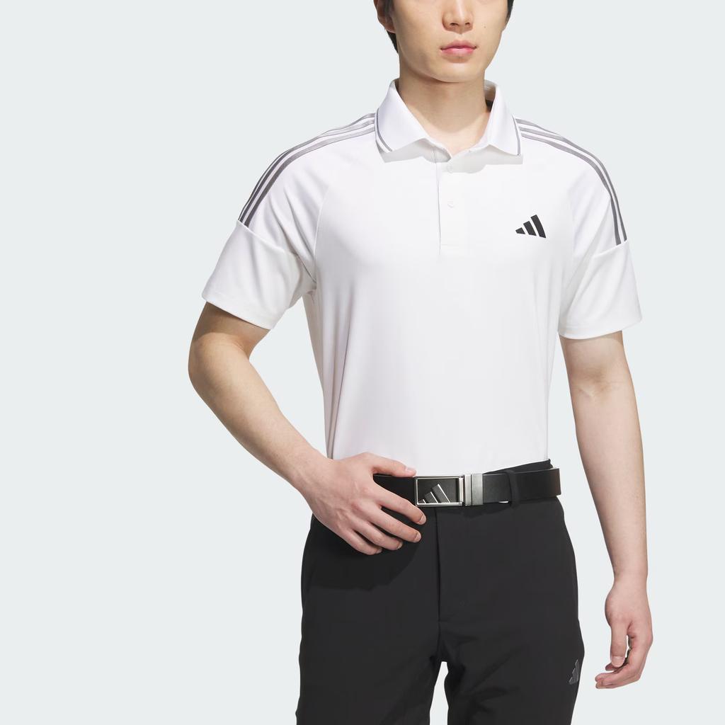Adidas 3-Stripes Aeroready Polo Shirt Golf Short Sleeve Polo Men tops White IM6398
