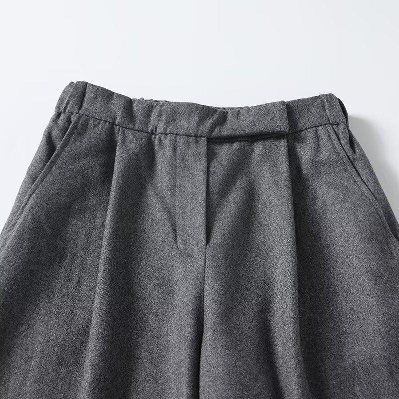 Spring 2025 Women's Versatile Wool Straight-Leg Commuter Pants