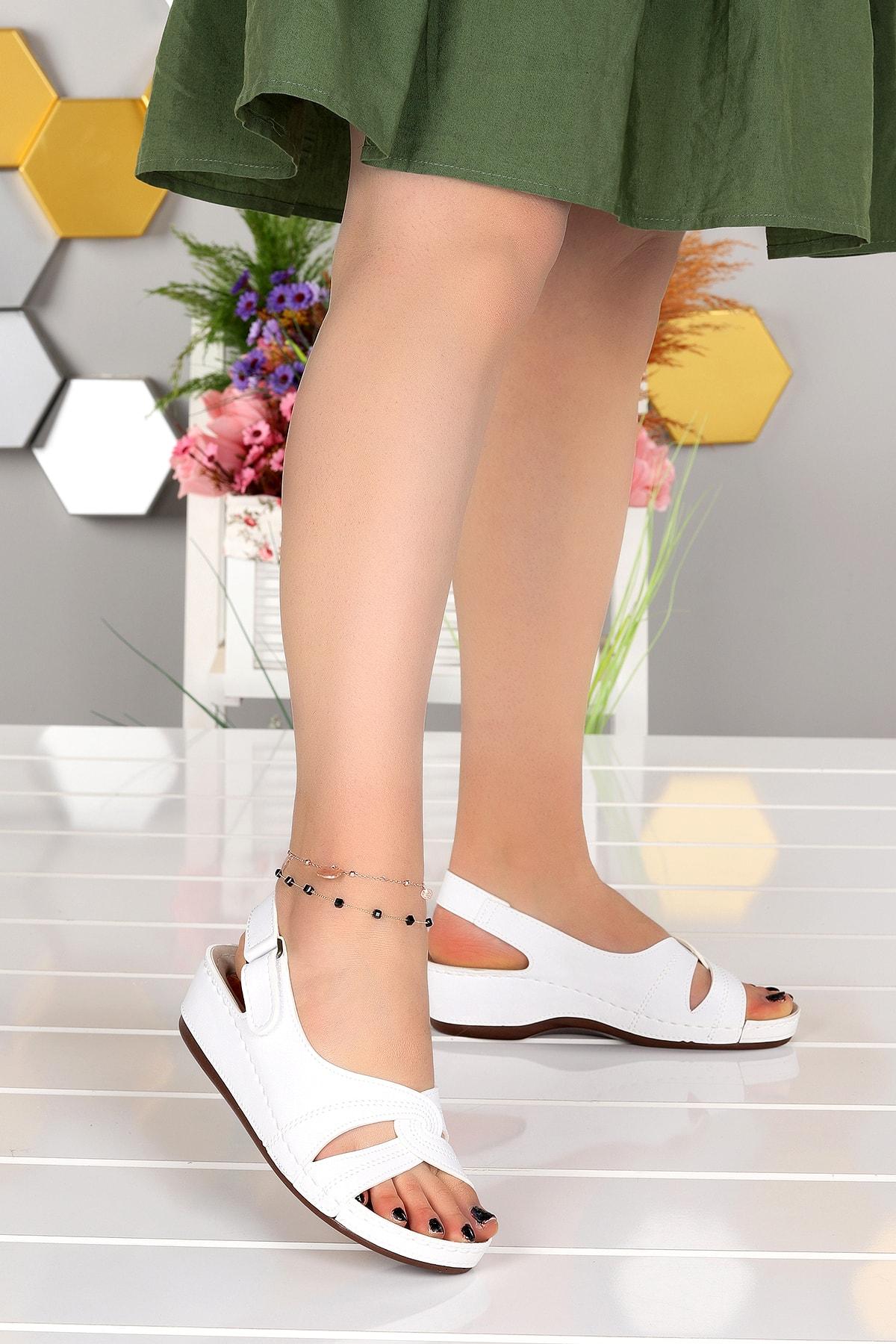 

Жіночі повсякденні босоніжки Ary 09-192 Повсякденний каблук 5 см, гелеві літні туфлі тапочки 38