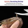 Shrimp Deveiner Tool, Stainless Steel Shrimp Deveining Tool, Efficient Shrimp Peeler and Deveiner Tool Portable Shrimp Cleaner S