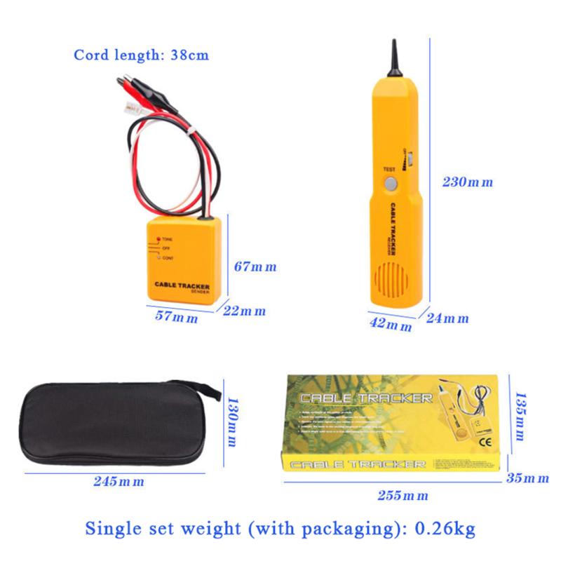 

1PC 12V Automotive Wire Toner Tracer With Probe Car Electrical Fault Finder Auto Repair Cable Circuit OBD Fault Code Wire Tester