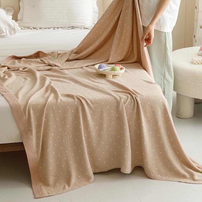 Couverture d'été légère en gaze de bambou-coton