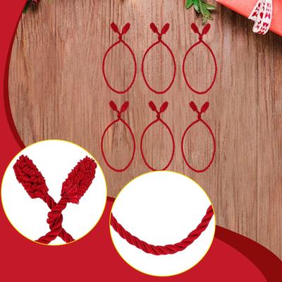 6x Christmas Garland Ties Elegance Easy Shaping Convenience Decorative Twist Ties Banister Ties Reusable for Lights Stockings