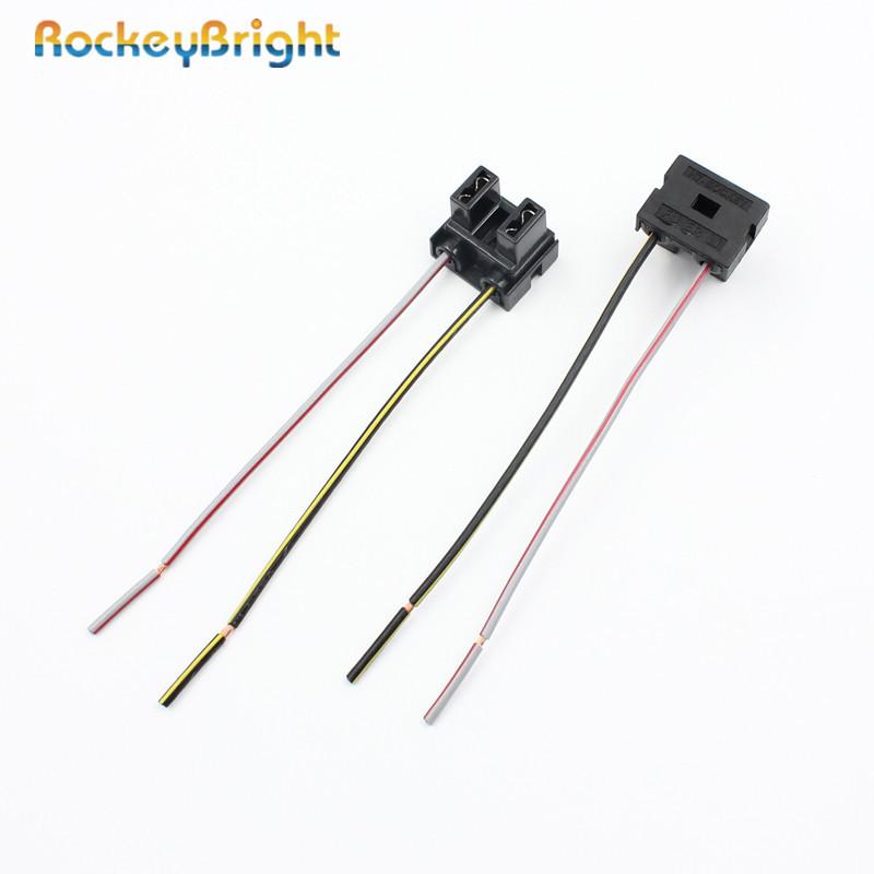 2X H7 Headlight Bulb Socket Outlet Ceramic Lamp Base Car Connector Plug Socket HID H7 Cable Connector Base for Halogen Head Lamp