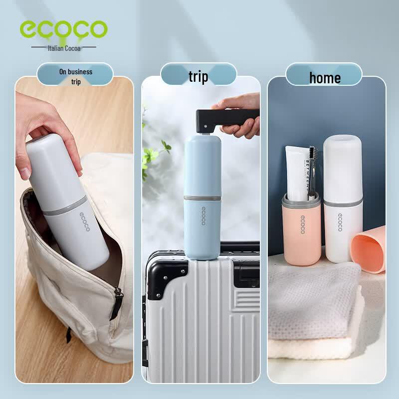 Ecoco Portable Travel Toothbrush & Toiletry Cup