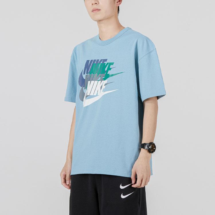 New Nike T Shirts Men Blue DV3317-494