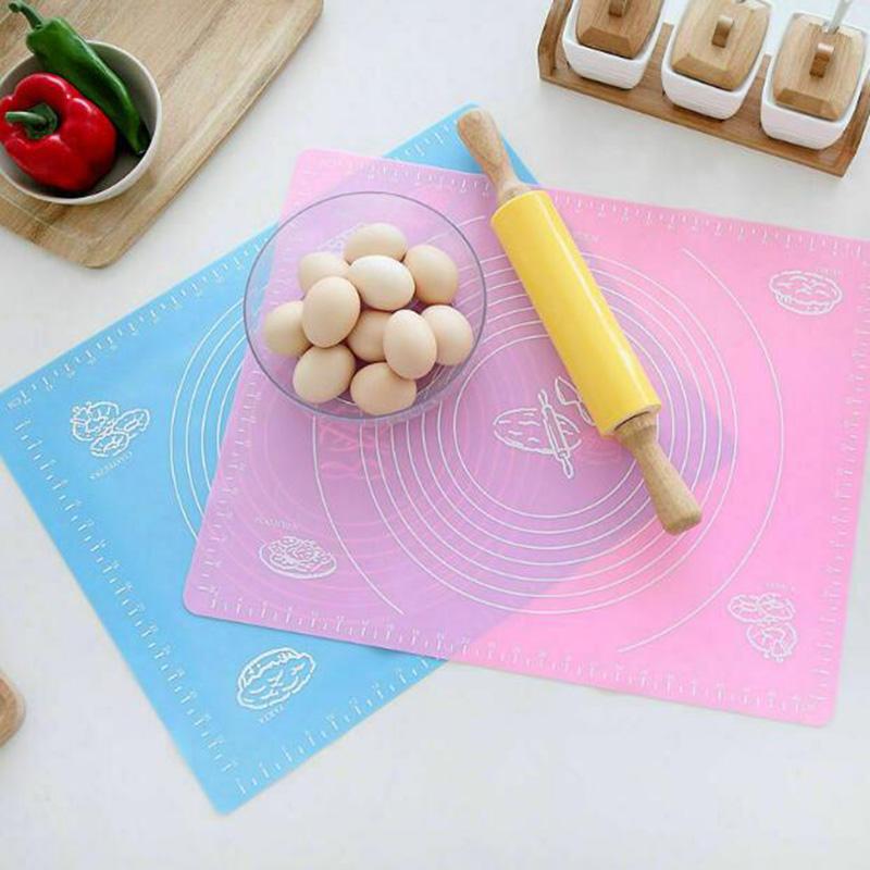 30X25Cm Silicone Rolling Pastry Baking Mat For Fondant Cookies Cake Sugar Craft