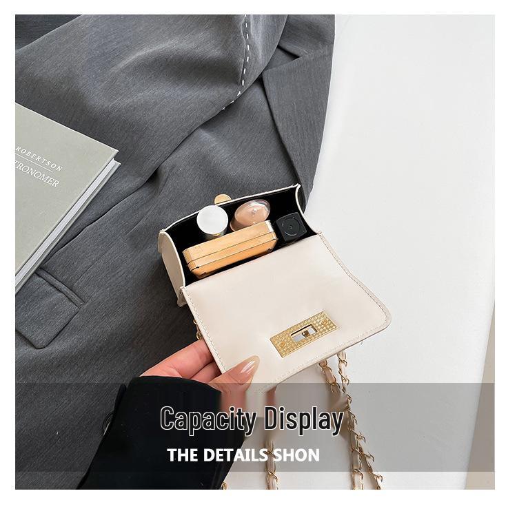 Módny trend 2025 Mini dámska štvorcová crossbody retiazková kabelka