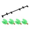 Fishing Rod Pod Stand Holder Durable Aluminium Alloy Compact Structure Wear Resistant Fishing Pole Pod Stand45cm Holder