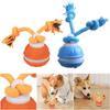 Interactive Dog Toys USB Rechargeable Motion Activated Dog Ball with Rope Squeaky Dog Toy for Puppy/Small Dogs