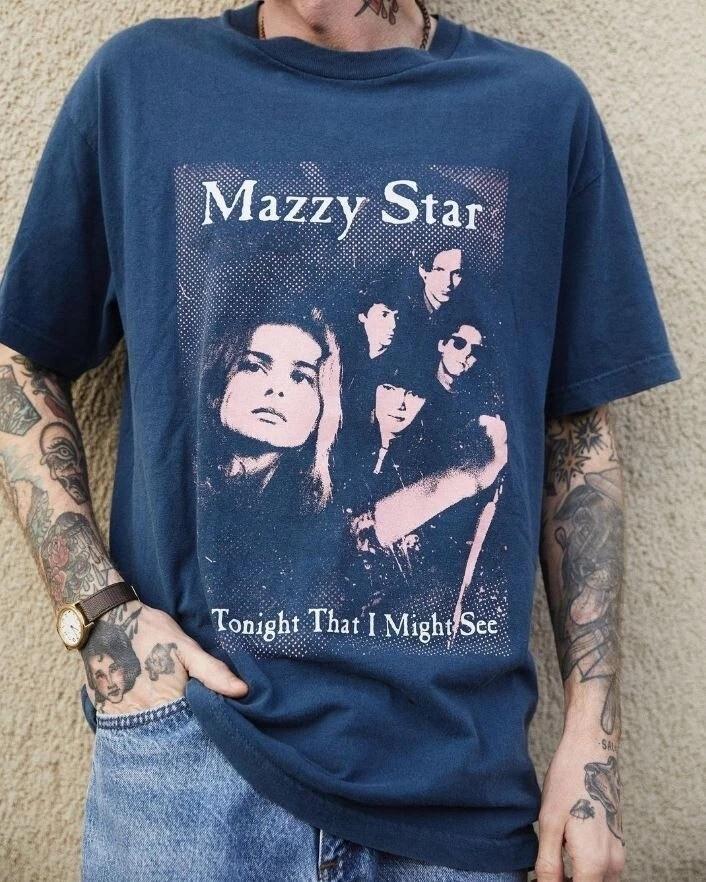 Mazzy Star So Tonight That I Might See Cotton Black Unisex Tshirt S5XL Unisex T-Shirt XL