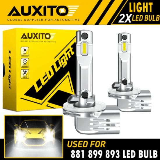 2x White LED Fog 881 889 Lights Headlight Bulbs Conversion Kit 6500K