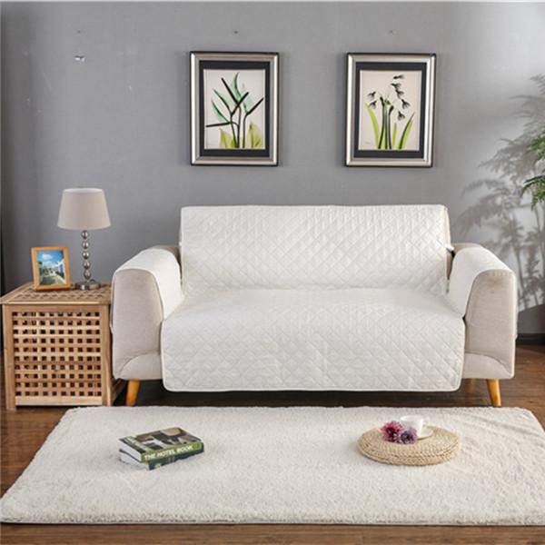 Enfärgad soffkuddfodral Avtagbar Pet Kid Mat Fåtölj Möbelskydd Tvättbara sofffodral Överdrag