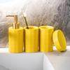 Ceramic Bath Accessories Set For Home Use, AntiSlip Toothbrush Cup Holder With Easy To Clean Glazed Finishes