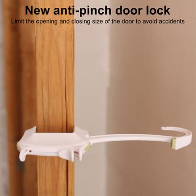 1/2Pcs Baby-proof Door Pinch Guard Clip-on Child Proofing Door Slam Stopper No Drilling Plastic Kids