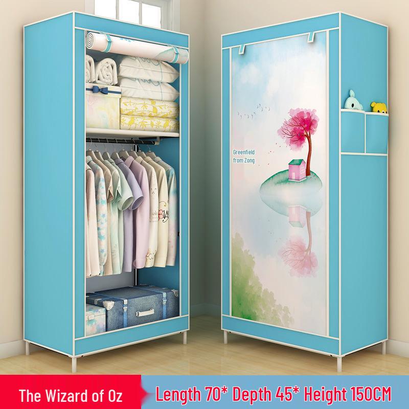 Yarui Fan Compact Dustproof Cloth Wardrobe for Dormitory