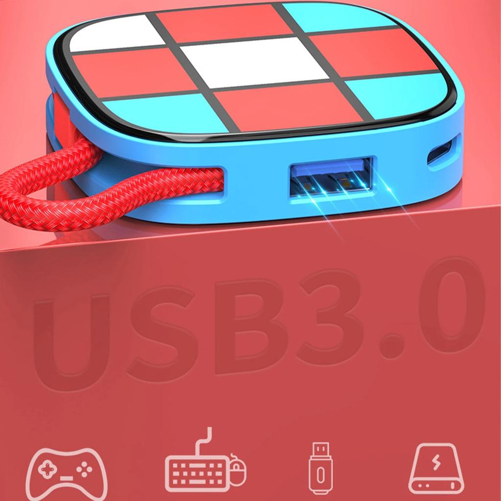 For Nintendo Switch 2 Portable 3-in-1 Docking Station Expansion Simple Type-C 4K TV Convenient HDTV & USB3.0 & PD for NS Switch2