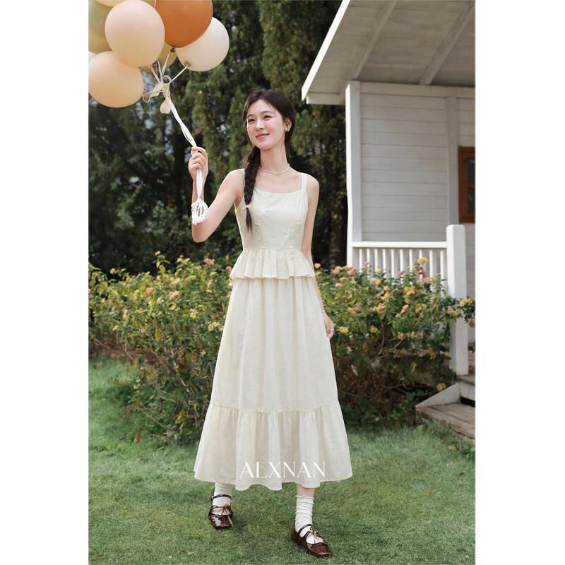 Women s Faux Two-Piece Sleeveless A-Line Dress S