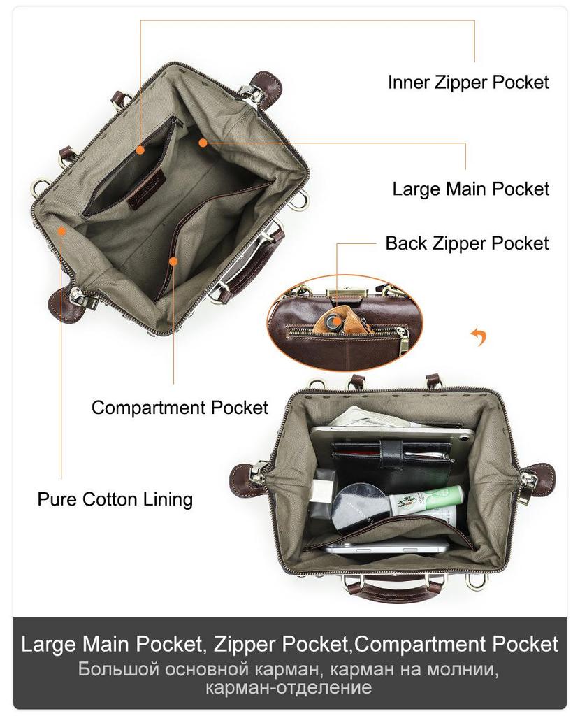 Fashionable Genuine Leather Women's Crossbody Handbag with Metal Hinges, Full-Grain Lambskin, Small Shoulder Bag