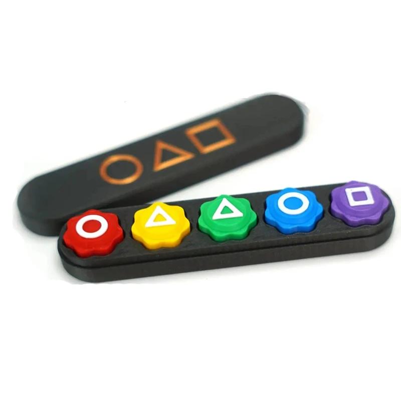 5 sieves Stone Catching Game  Korean Folk Game Sets Dice Party Game Props Hand Eye Coordination Training Toy Stone Catching