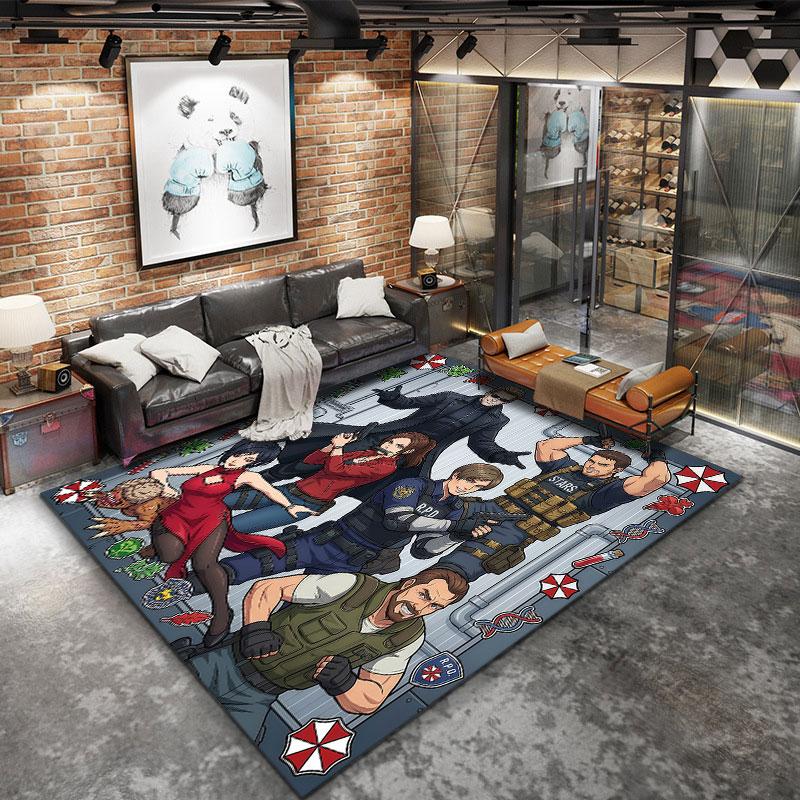 Resident Evil Carpet Rug For Living Room Bedroom Home Sofa Decoration Kids Play Nonslip Floor Mat